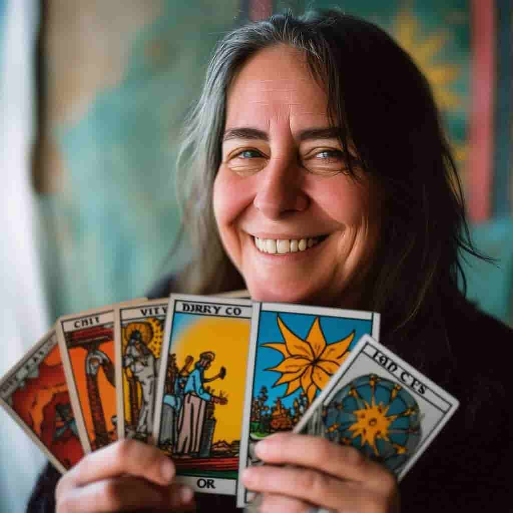 Un perfil de una señora vidente